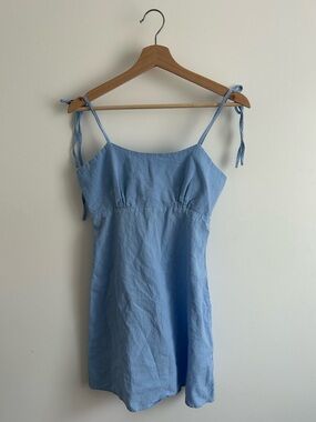 Etro Pale Blue Spaghetti-Strap Summer Dress